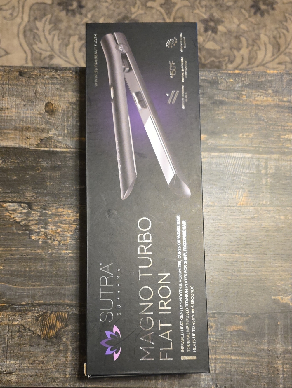 SUTRA Supreme Magno Turbo Flat Iron - Black